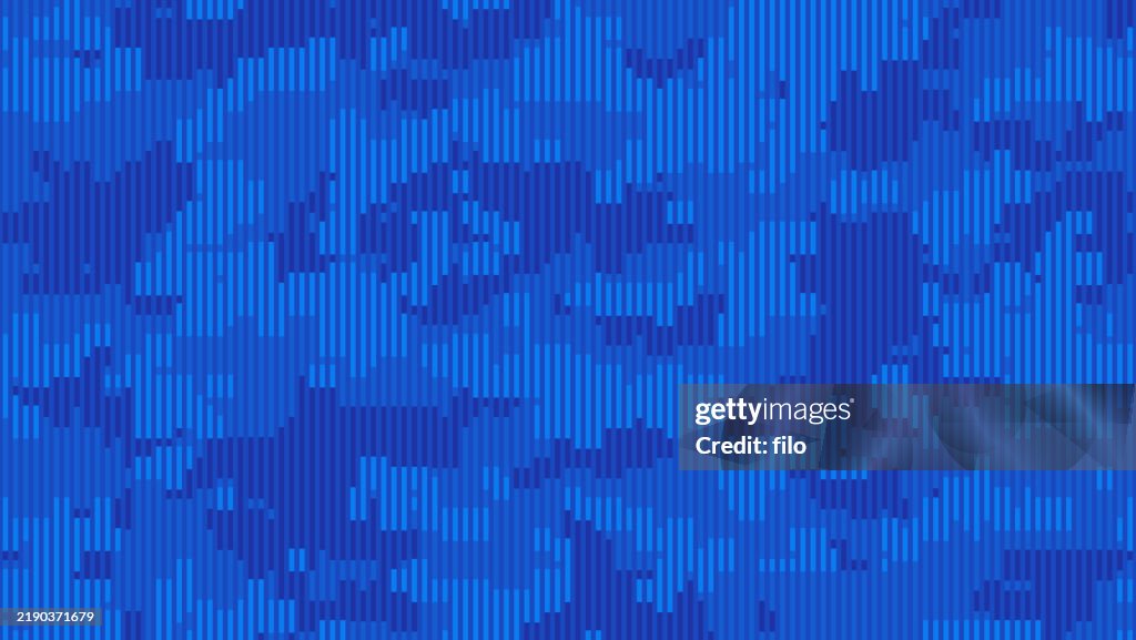 Blue Camouflage Background