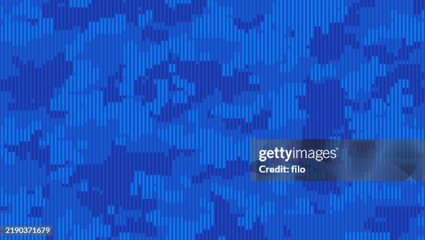 blue camouflage background - camouflage stock illustrations
