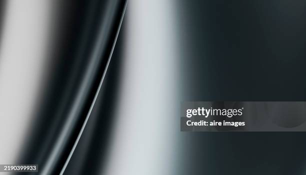 abstract black and white metallic background flowing smoothly - grauer hintergrund stock-fotos und bilder