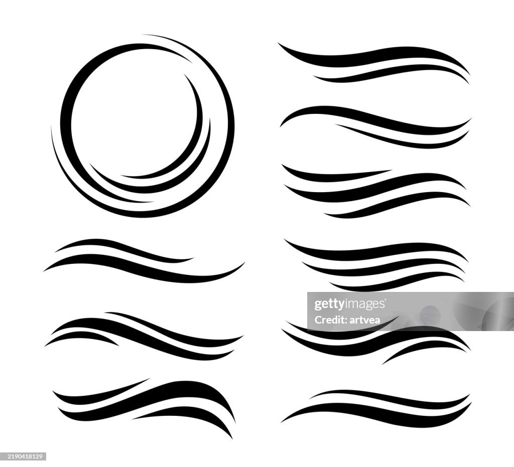 Ventor Rounded Line Abstract Curved Lines Design Elements High-Res Vector Graphic - Getty ...