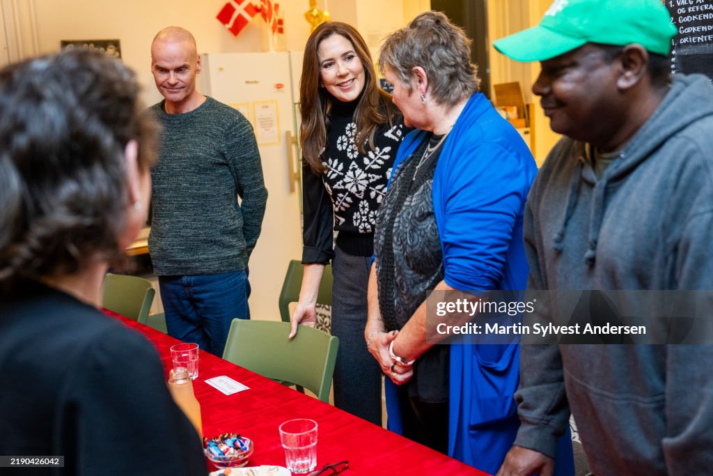 Queen Mary Of Denmark Participates In WeShelter Food Club Event In Copenhagen