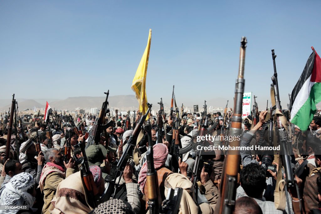 Armed Rally Against Israel-U.S. Aerial Attacks On Yemen 2024