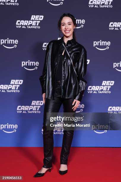 Aurora Ramazzotti attends "Red Carpet - Vip Al Tappeto" photocall at Spirit De Milan on December 17, 2024 in Milan, Italy.