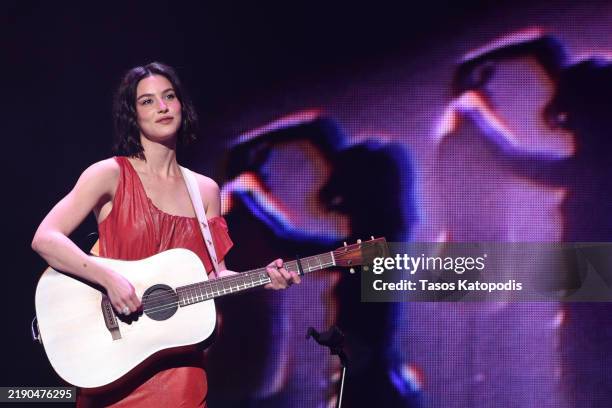 Gracie Abrams performs during iHeartRadio Hot 99.5's Jingle Ball 2024 Presented By Capital One at Capital One Arena on December 17, 2024 in...