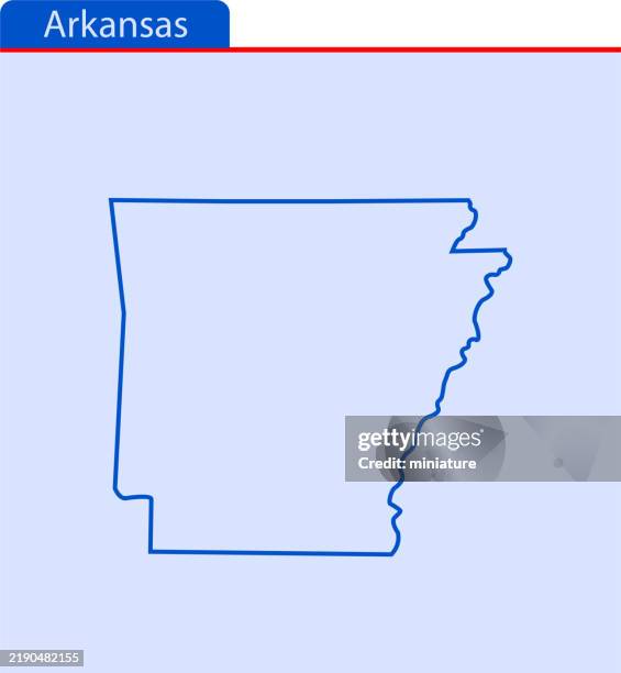 arkansas map - arkansas stock illustrations