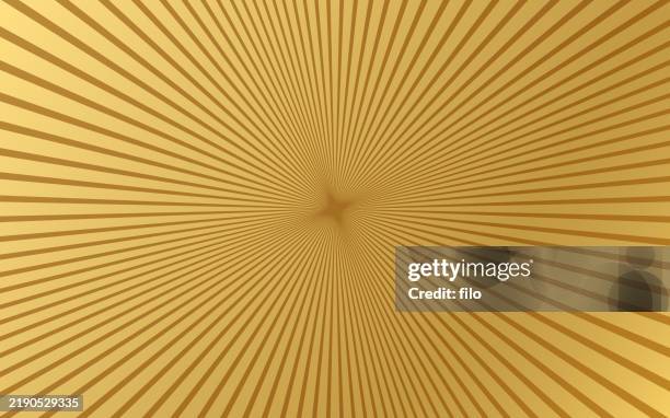 gold burst background pattern - tunnel light stock illustrations
