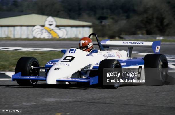 Mike Thackwell from New Zealand drives the Casio Ralt Racing Ltd Ralt RH6/83H - Honda through the chicane during the XII Jochen Rindt Memorial Trophy...