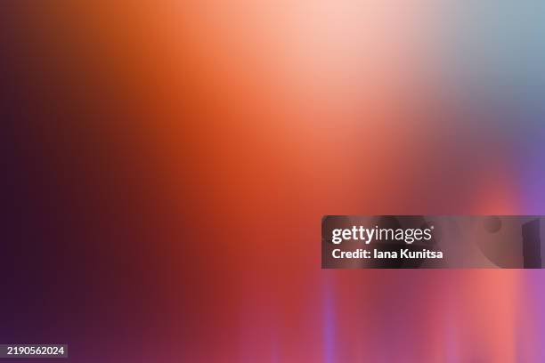 abstract smooth bright red, orange color, purple multicolored gradient texture background. beauty 3d colorful light pattern. design element. copy space, place for text. neon empty blank banner. - red light flare stock pictures, royalty-free photos & images