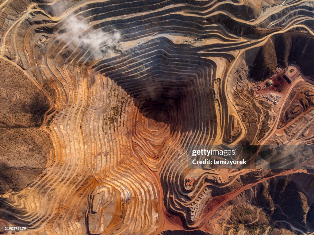 Open-pit iron mine