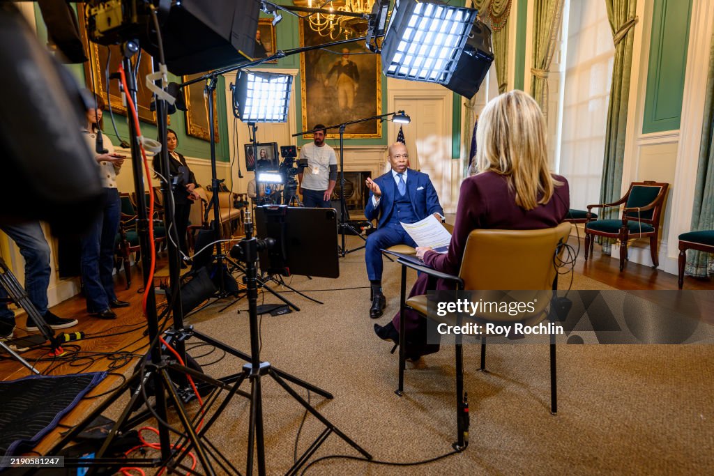 New York City Mayor Eric Adams Visits "The Story With Martha MacCallum"