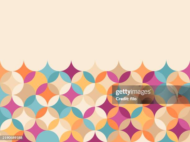 modern shape sparkle overlap pattern background - lantern festival stock illustrations