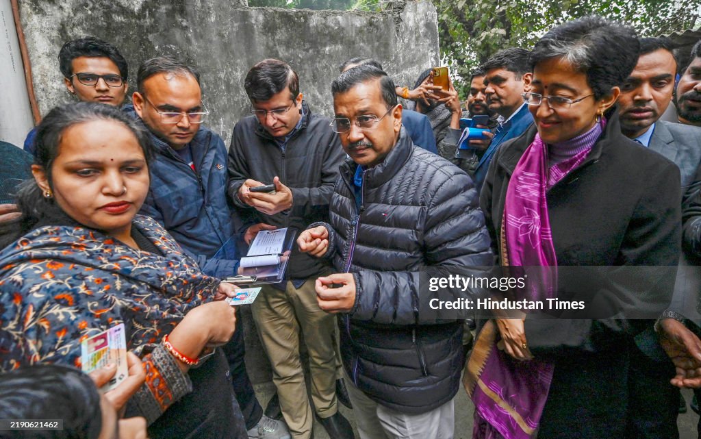 AAP National Convenor Arvind Kejriwal during commencement of the ...