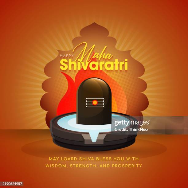 happy maha shivratri social media post - maha shivaratri stock illustrations