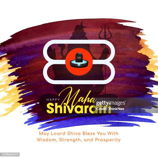 happy maha shivratri festival background. - maha shivaratri stock illustrations