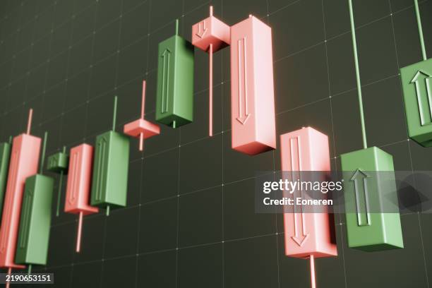 stock market chart - volatile stock pictures, royalty-free photos & images