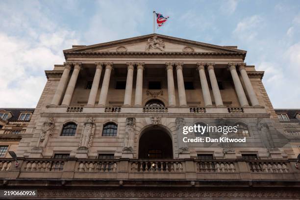 General view of the Bank of England on December 19, 2024 in London, England. The Bank of England is expected to maintain the current interest rate of...