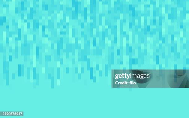 modern pixel abstract background - pixel explosion stock illustrations