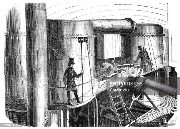 Engine Room Of The Ericson High-Res Vector Graphic - Getty Images