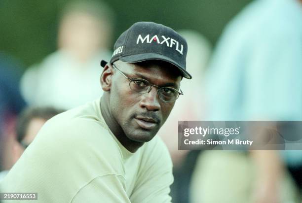 Michael Jordan, former NBA player watching the Ryder Cup at The Country Club in Brookline, Massachusetts on September 25th, 1999.