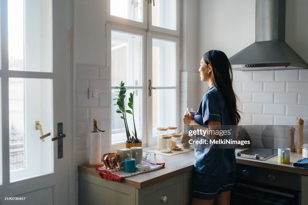 A Cozy Coffee Moment by the Window