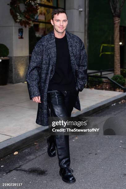 Nicholas Hoult is seen in Midtown on December 19, 2024 in New York City.