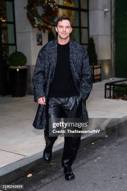Nicholas Hoult is seen in Midtown on December 19, 2024 in New York City.