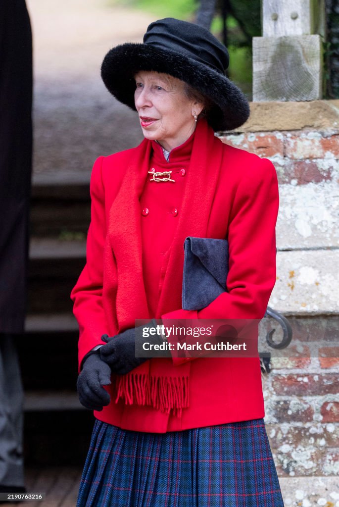 The British Royal Family Attend The Christmas Morning Service