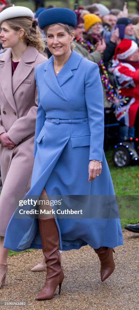 The British Royal Family Attend The Christmas Morning Service