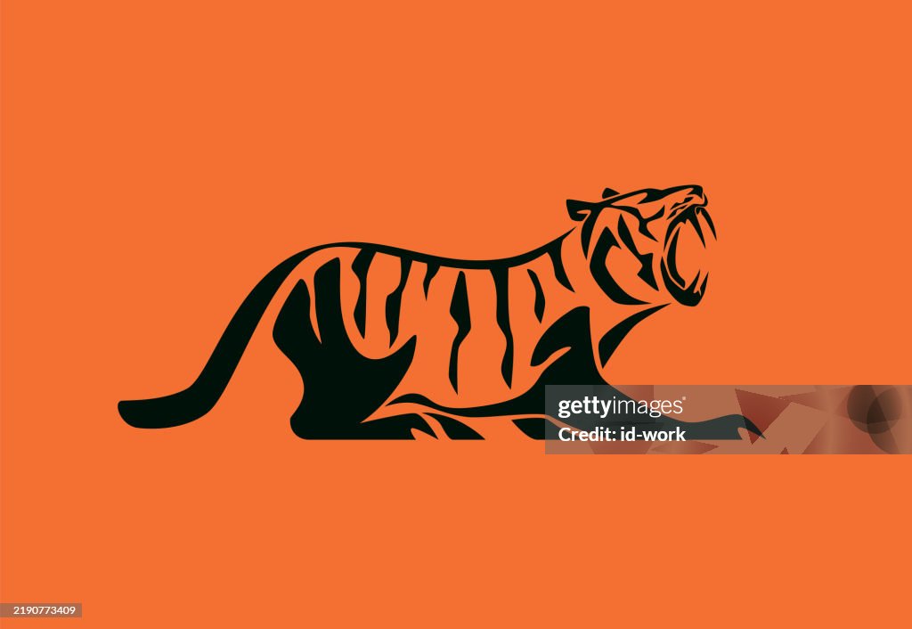 Brüllendes Tigersymbol