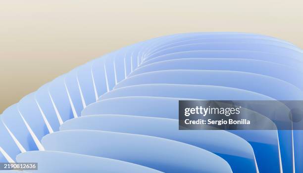 blue abstract curved shapes on a beige background creating a smooth wave-like pattern - desk background stock illustrations