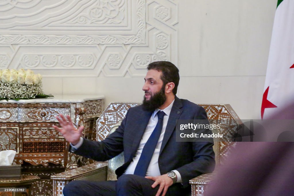 Iraqi delegation meets with leader of new Syrian administration Ahmed al Sharaa in Damascus