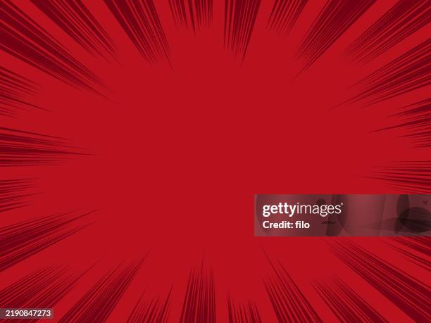 blast red excitement cartoon color explosion abstract background - vanishing act stock illustrations