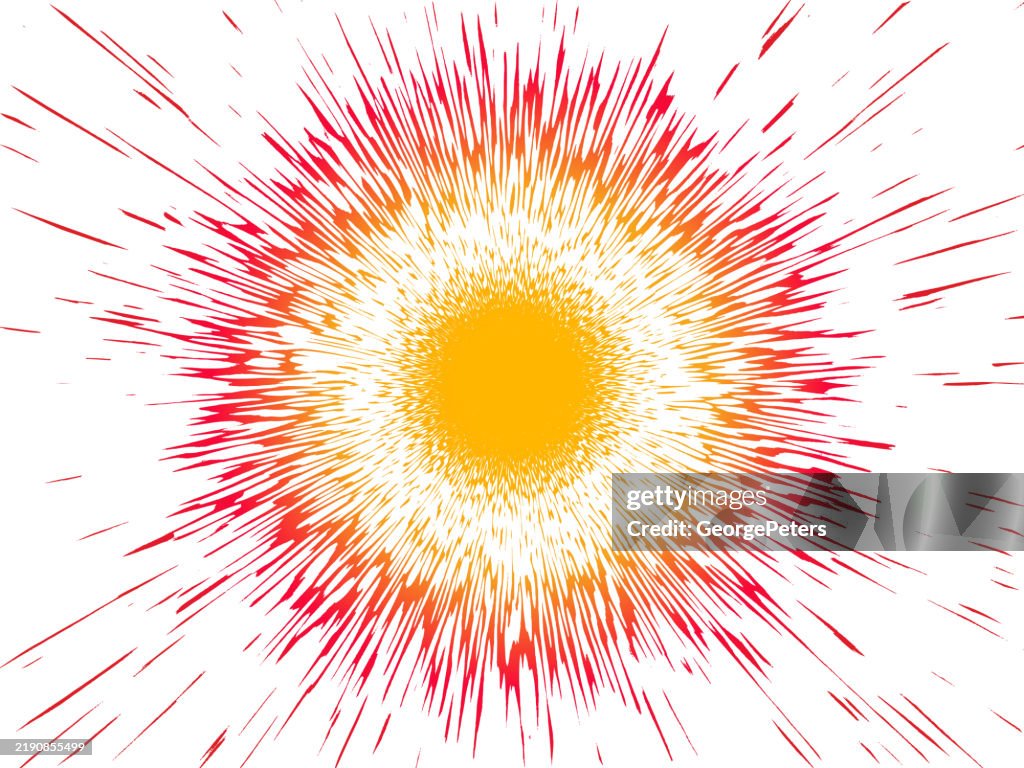 Exploding Frame Circlular Border Frame And Exploding Light Trails High-Res Vector ...