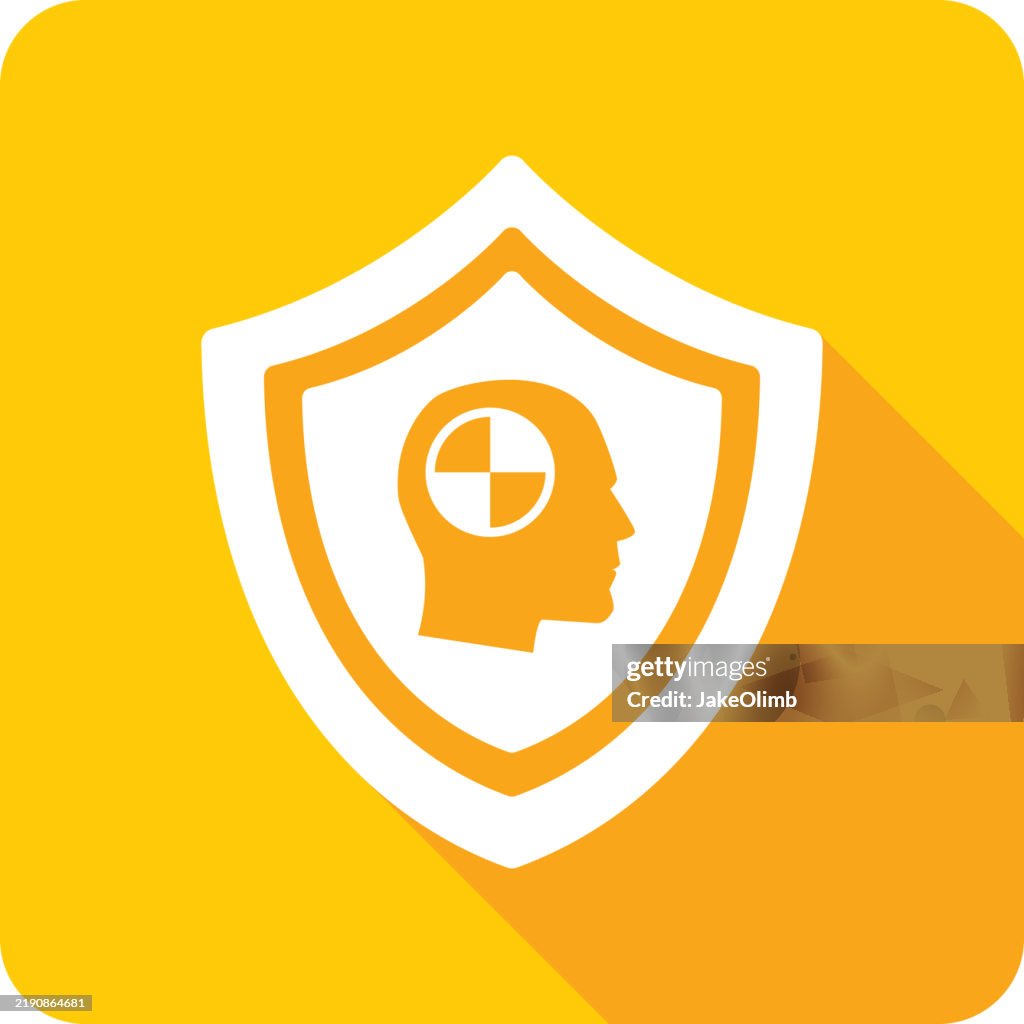 Shield Crash Test Dummy Icon Silhouette 1