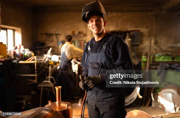 kupfer-schweißgerät - metallhandwerk stock-fotos und bilder