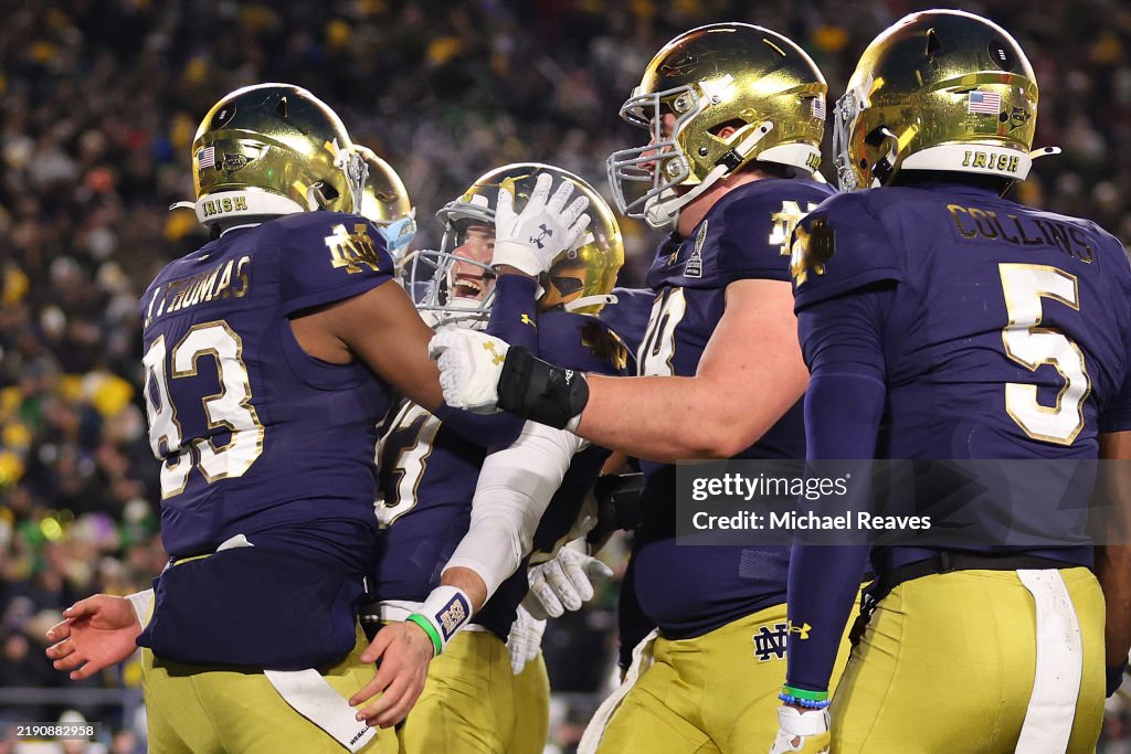 Indiana v Notre Dame - Playoff First Round