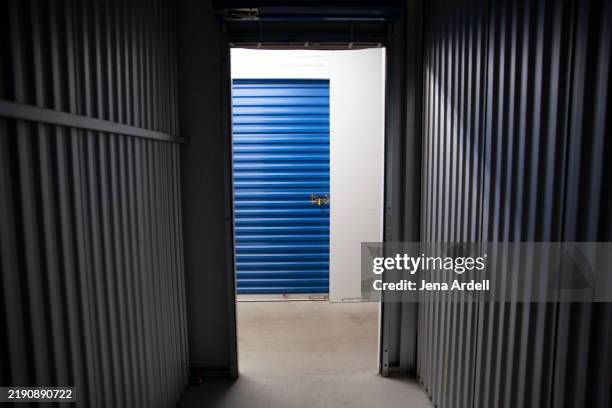 empty storage unit, self storage unit, warehouse - self storage stock pictures, royalty-free photos & images