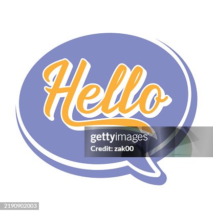 Hello. Hand drawn lettering. Modern calligraphy. Vector Hello. Hand drawn lettering. Modern calligraphy. Vector