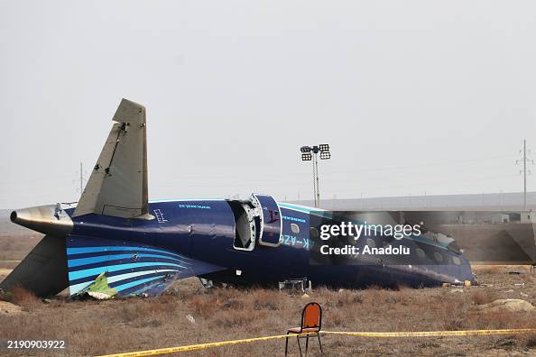 Evidence collection underway at Azerbaijani passenger plane crash site in Aktau Evidence collection underway at Azerbaijani passenger plane crash site in Aktau
