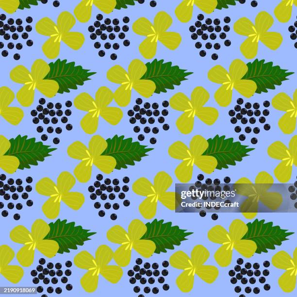 mustard seed seamless pattern - mustard seeds stock illustrations