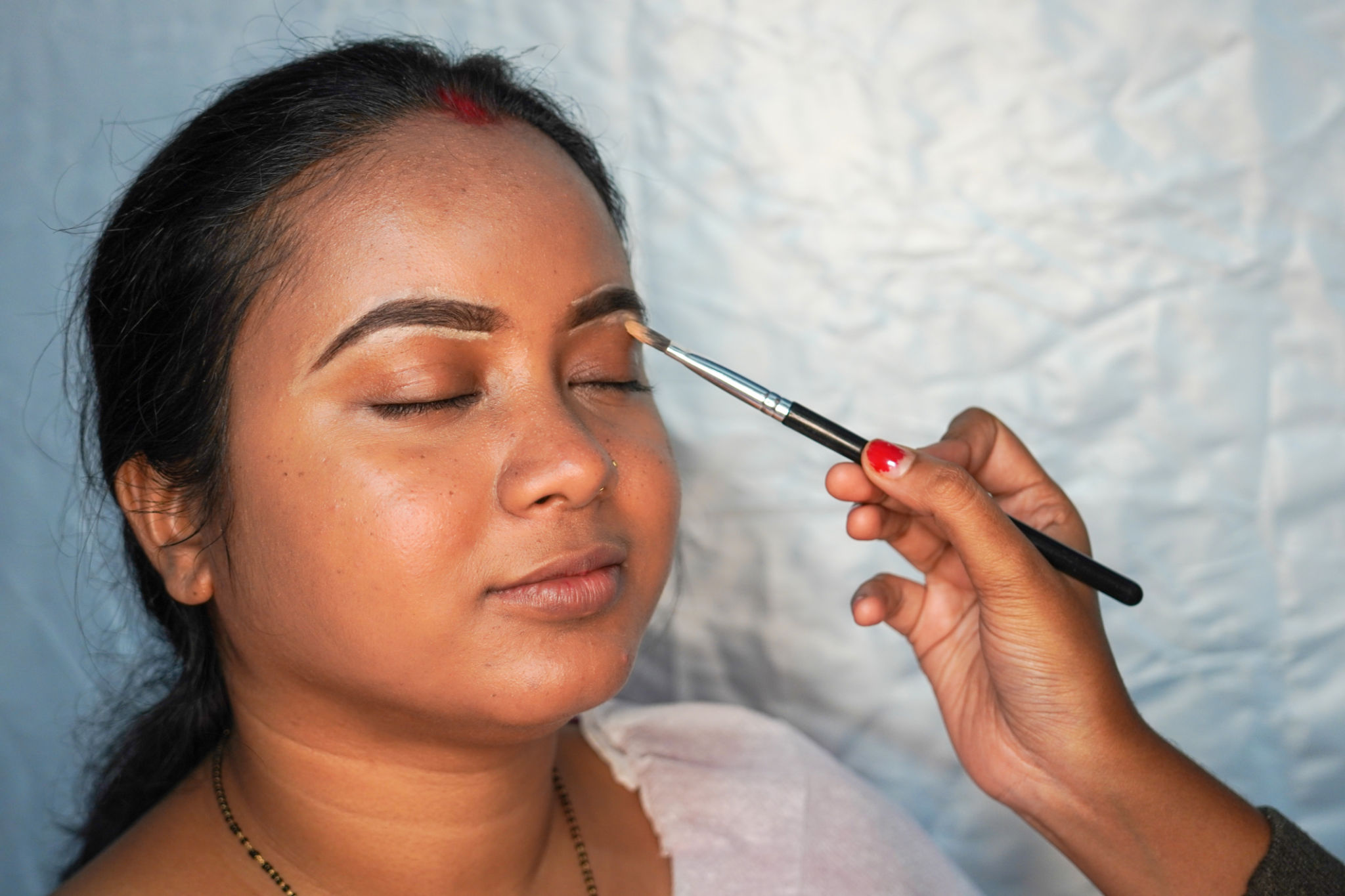 smoky eyes bride