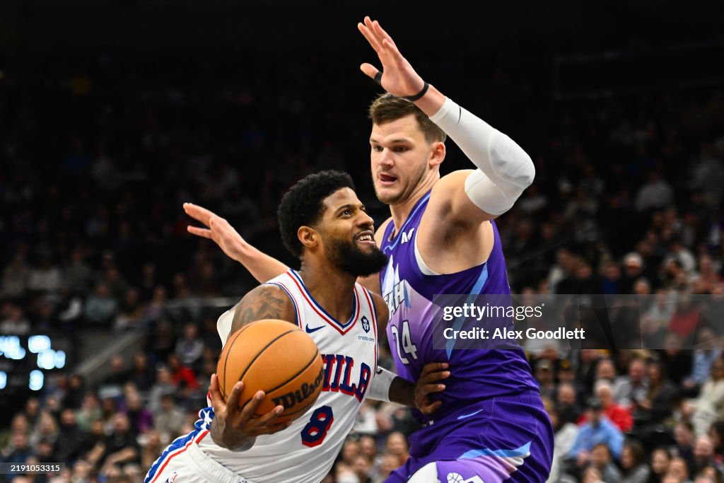 Philadelphia 76ers v Utah Jazz