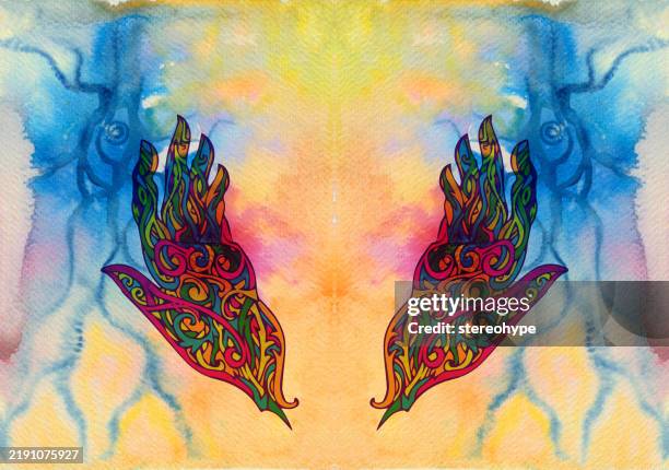 ominous hope - paleolithic stock illustrations