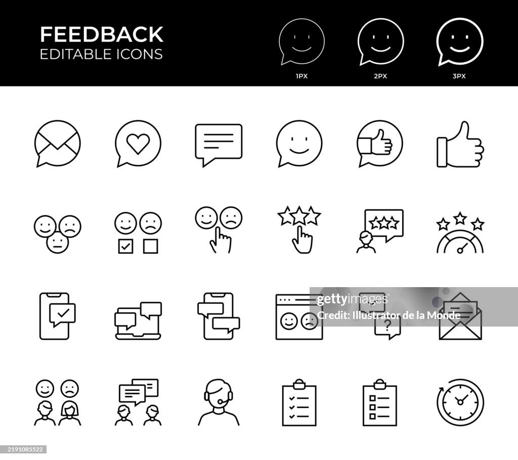 Feedback Line Icons