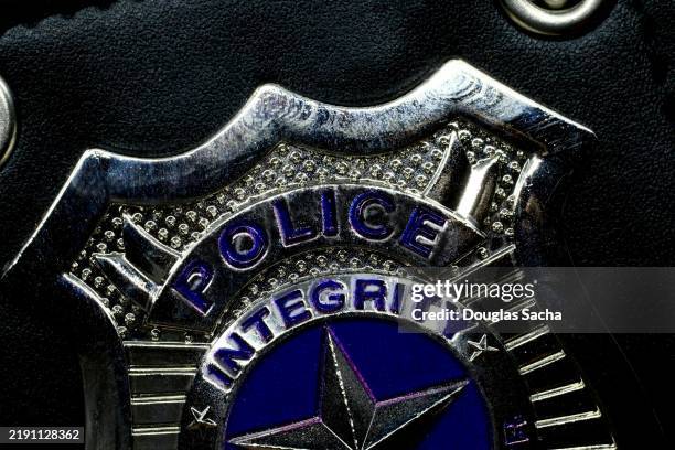 patrolman's badge - detective badge stock pictures, royalty-free photos & images
