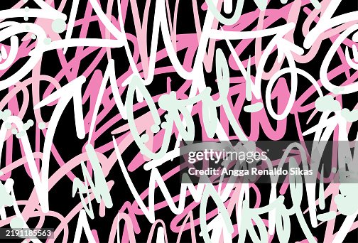 Abstract graffiti scribble seamless pattern background Abstract graffiti scribble seamless pattern background