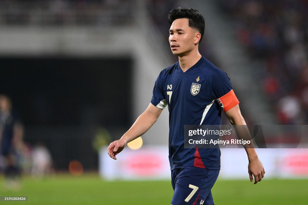 Supachok Supachok Sarachat of Thailand looks on during the ASEAN Mitsubishi ...