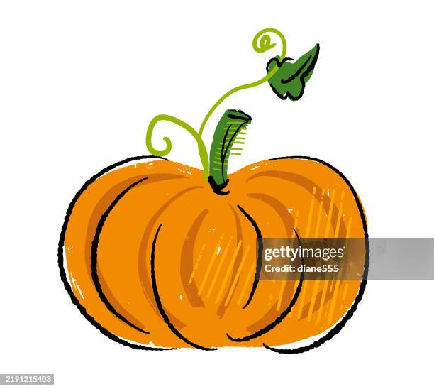 retro style pumpkin isolated on a transparent background - pumpkin stock illustrations