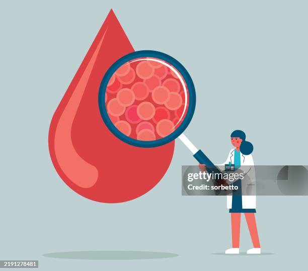 blood laboratory - blood cell vector stock illustrations