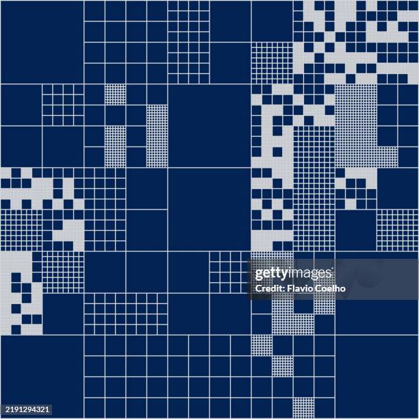 recursive grid subdivision background - coordonnée géographique photos et images de collection